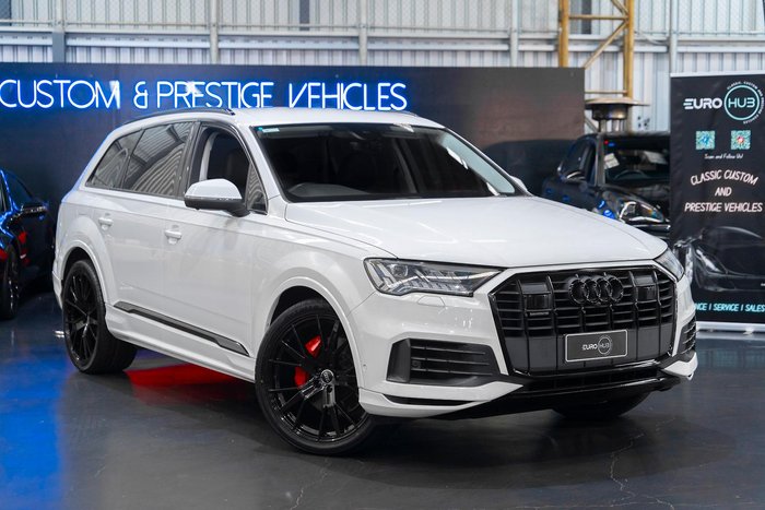 2020 Audi Q7 45 TDI 4M MY20 Four Wheel Drive Glacier White
