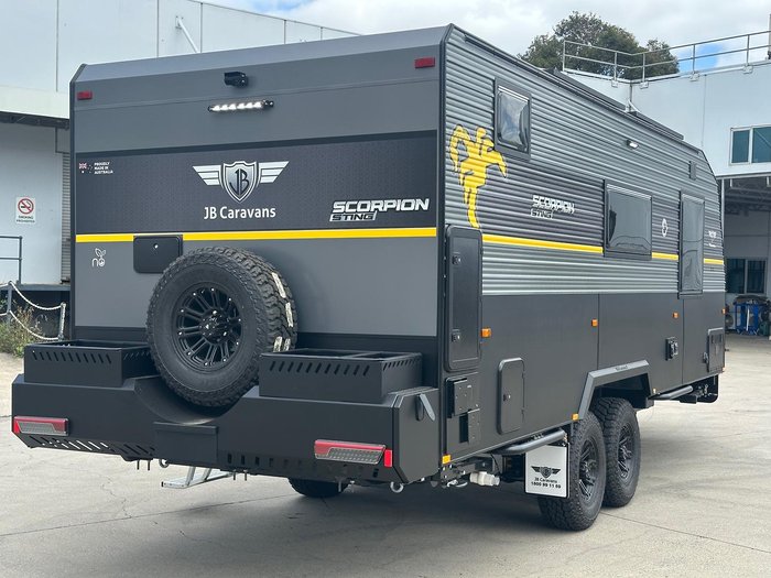 2026 JB Caravans 21'6 Scorpion Sting Rear Door