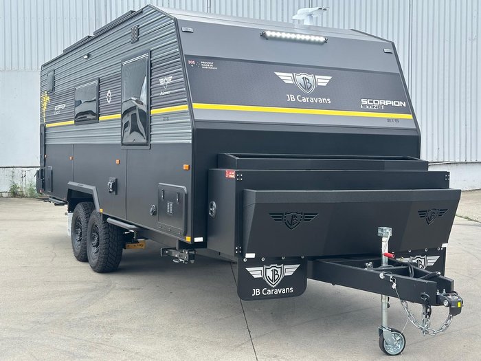 2026 JB Caravans 21'6 Scorpion Sting Rear Door