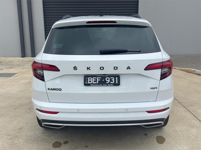 2020 SKODA Karoq 140TSI Sportline NU MY21 AWD Moon White
