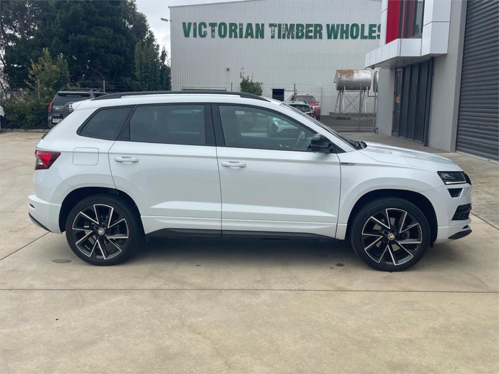 2020 SKODA Karoq 140TSI Sportline NU MY21 AWD Moon White
