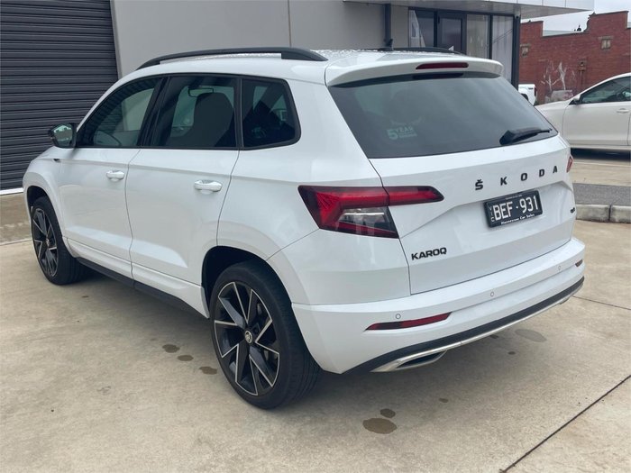 2020 SKODA Karoq 140TSI Sportline NU MY21 AWD Moon White
