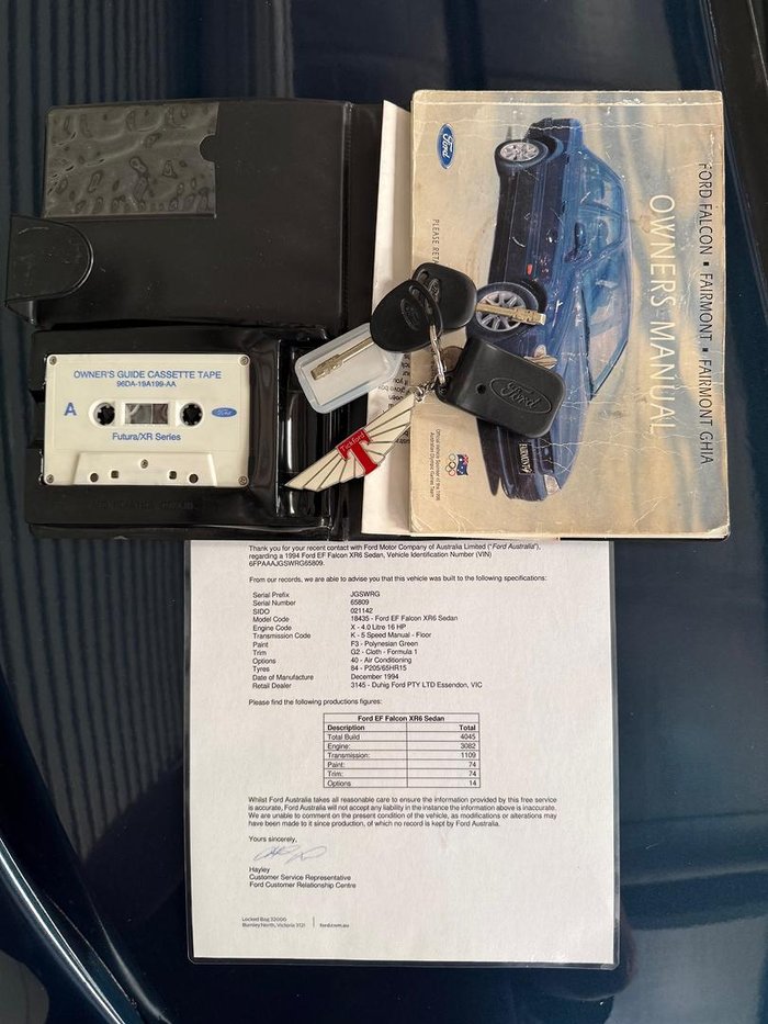 1994 Ford Falcon XR6 EF Polynesian Green