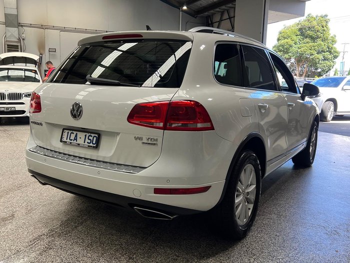 2014 Volkswagen Touareg 150TDI 7P MY14 Four Wheel Drive Pure White