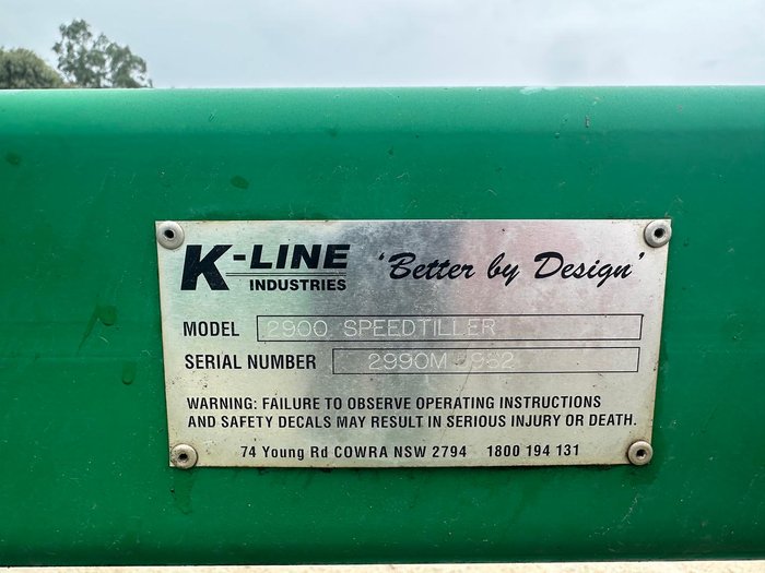 2013 K-Line 2900 Speed Tiller