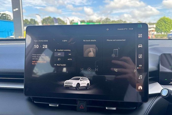 2025 GWM Haval H6 Ultra Hybrid B01 Hamilton White (9C01)