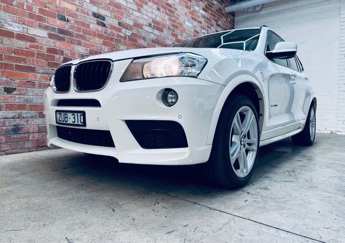 2013 BMW X3 xDrive20d F25 MY13.5 4X4 Constant Alpine White