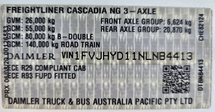 2022 Freightliner Cascadia WHITE