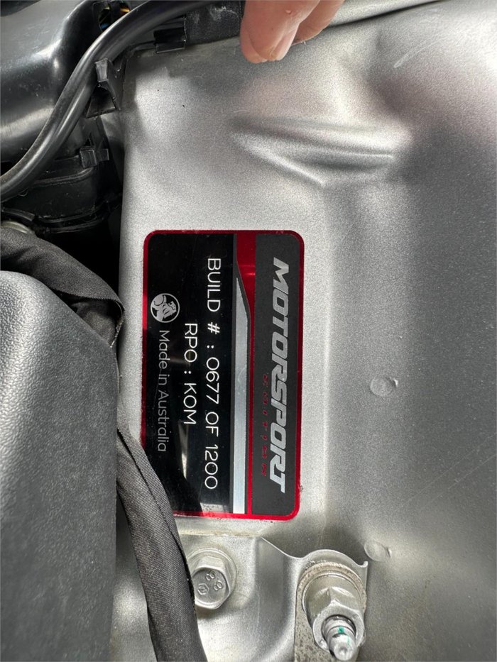 2017 HOLDEN COMMODORE SS-V REDLINE MOTORSPORT EDT VF II MY17 Silver