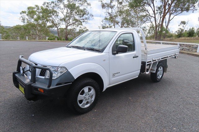 2010 Nissan Navara RX D40 4X4 Dual Range WHITE