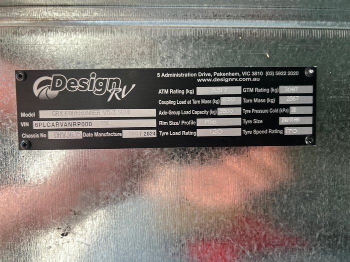 2024 Design RV Crx Semi Off Road Van 5-3, 20'6''