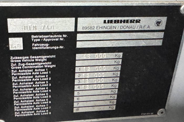 1999 Liebherr Ltm1080-1