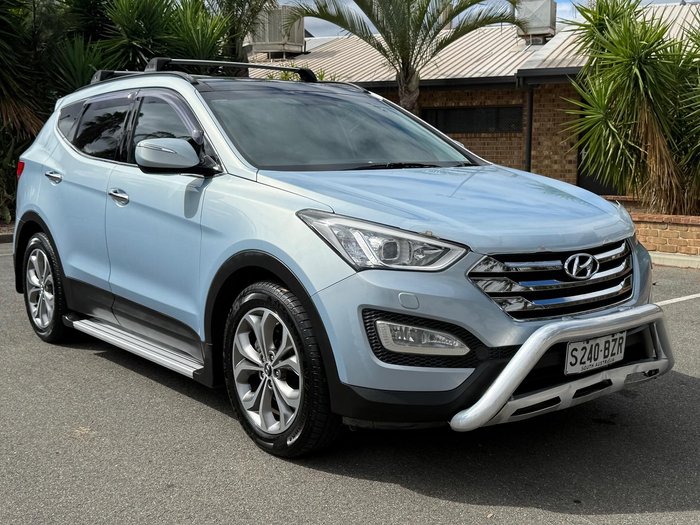 2013 Hyundai Santa Fe Highlander DM MY14 4X4 On Demand Creamy White