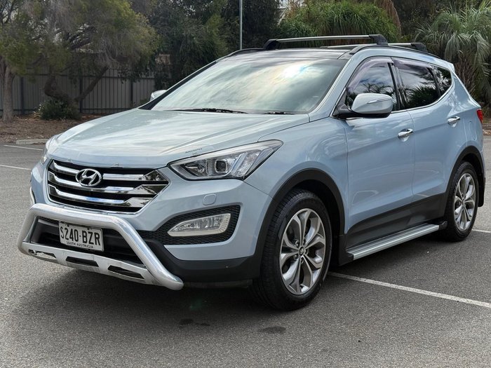 2013 Hyundai Santa Fe Highlander DM MY14 4X4 On Demand Creamy White