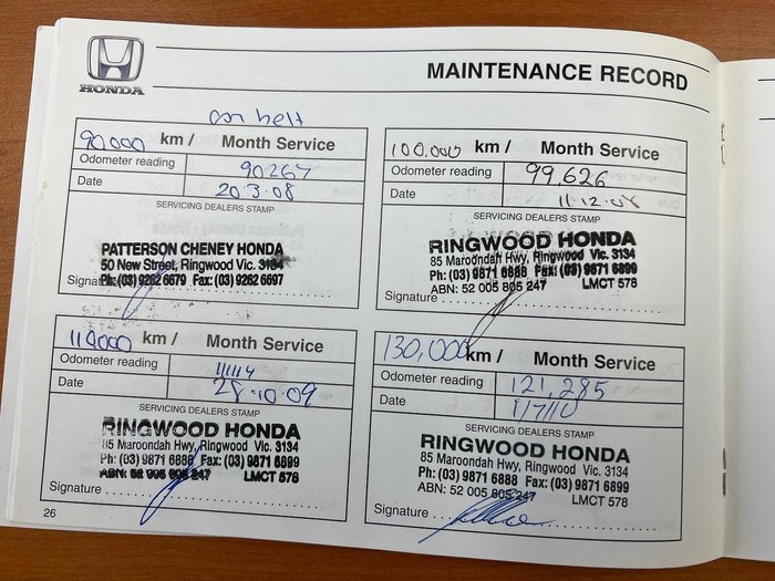 2000 Honda Odyssey 2nd Gen Super Marine Blue