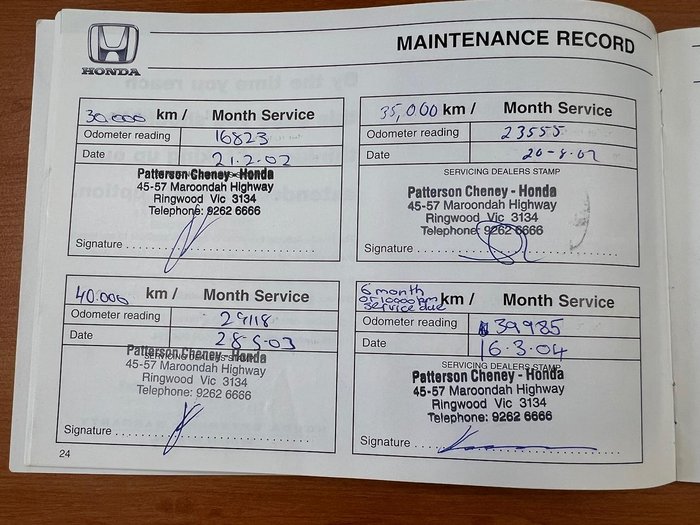 2000 Honda Odyssey 2nd Gen Super Marine Blue