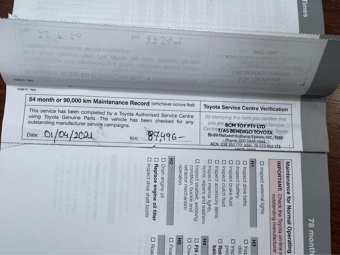 2016 Toyota Yaris Ascent NCP130R Graphite