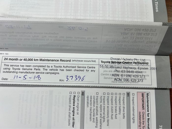 2016 Toyota Yaris Ascent NCP130R Graphite