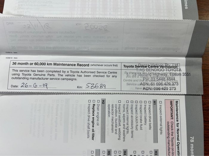 2016 Toyota Yaris Ascent NCP130R Graphite