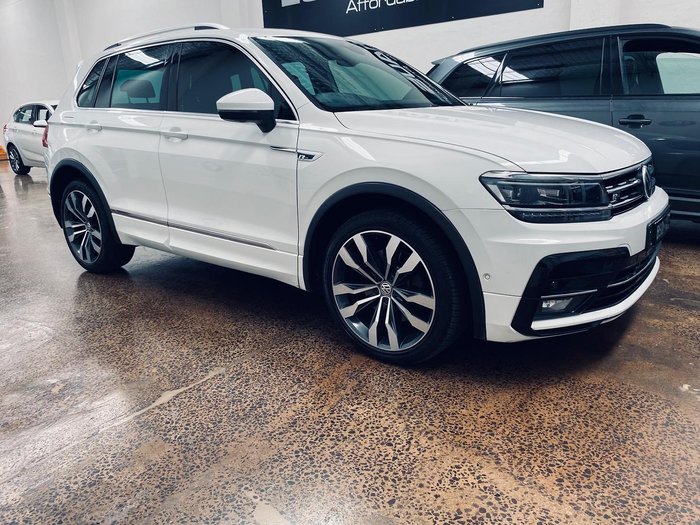 2017 Volkswagen Tiguan 162TSI Highline 5N MY18 Four Wheel Drive Pure White