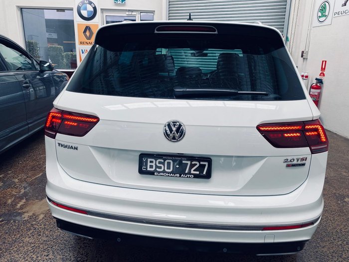 2017 Volkswagen Tiguan 162TSI Highline 5N MY18 Four Wheel Drive Pure White