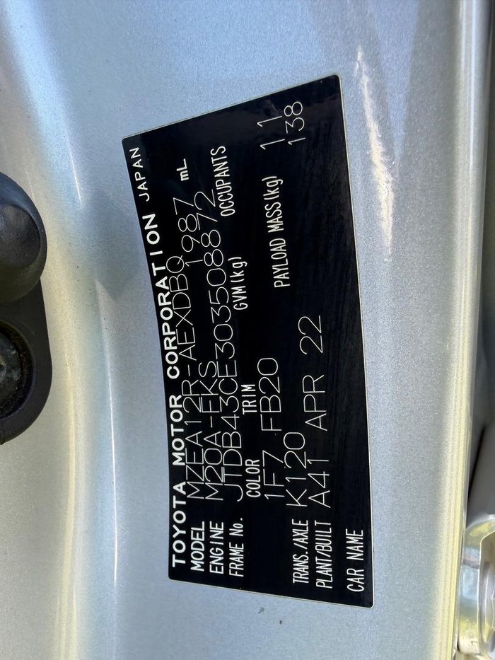 2022 Toyota Corolla Ascent Sport