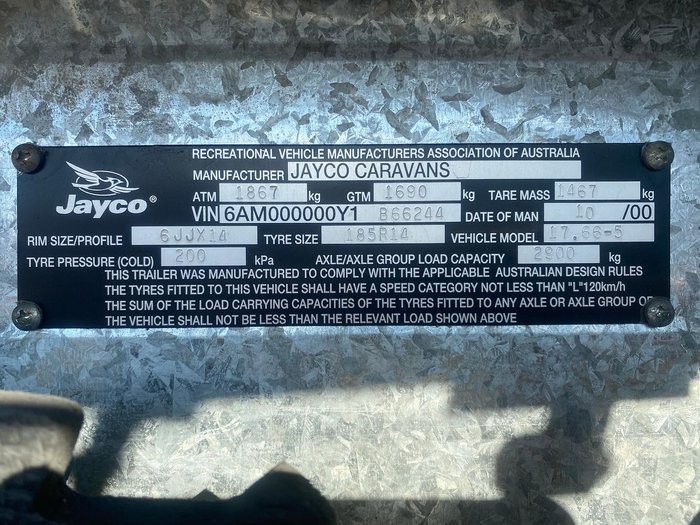 2000 Jayco Westport Poptop 17.66Ft