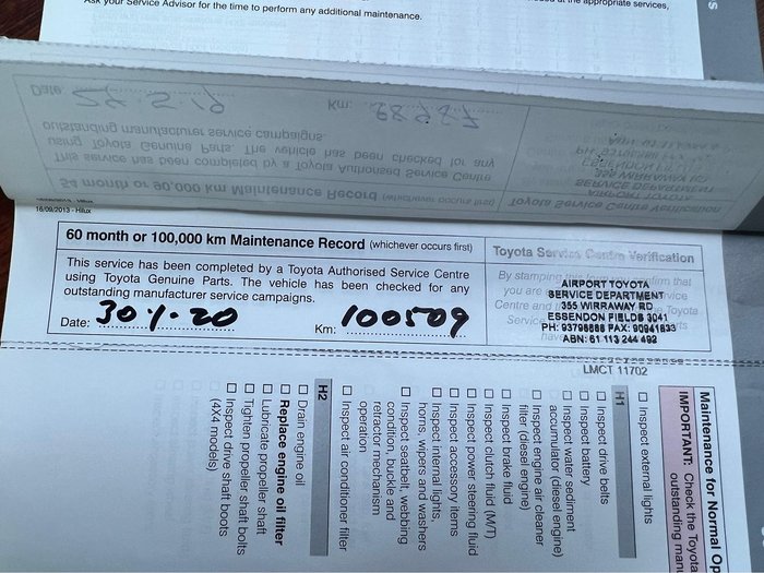 2014 Toyota Hilux SR5 KUN26R MY14 4X4 Dual Range Metal Storm