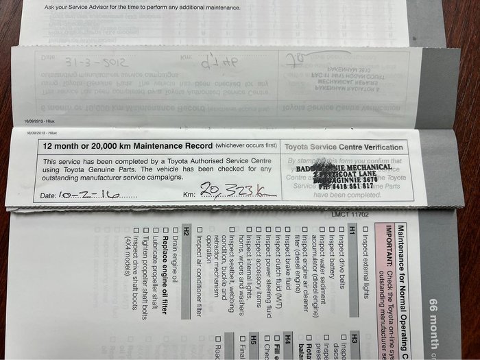 2014 Toyota Hilux SR5 KUN26R MY14 4X4 Dual Range Metal Storm