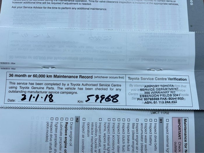 2014 Toyota Hilux SR5 KUN26R MY14 4X4 Dual Range Metal Storm