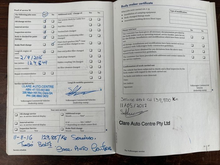 2010 Volkswagen Caddy 2K MY10 Beluga Blue