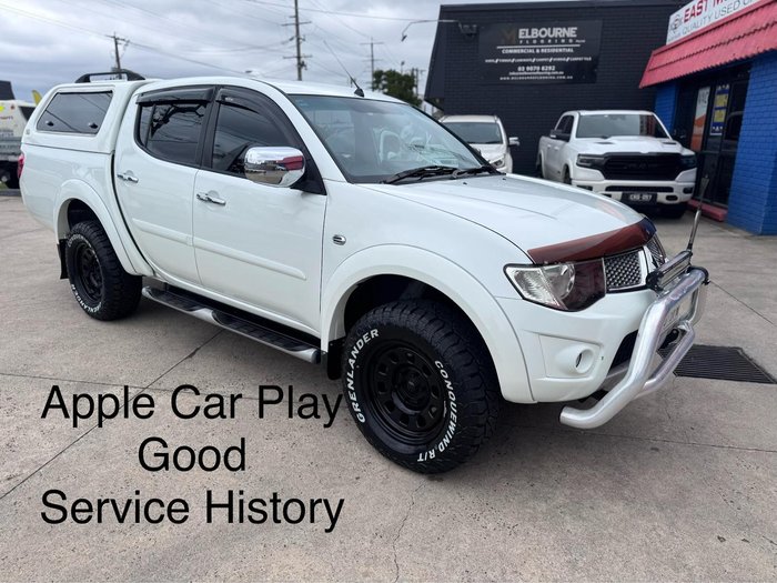 2013 Mitsubishi Triton GLX-R MN MY13 4X4 Dual Range White