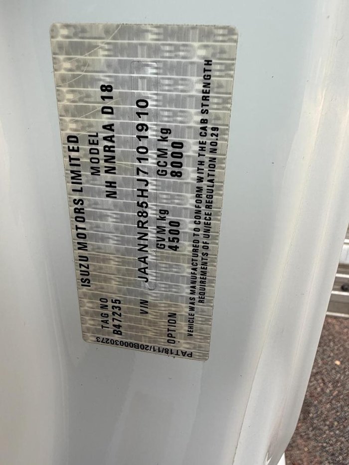 2021 Isuzu Nnr 45 150 Can Drive On Car Licence