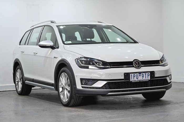 2019 Volkswagen Golf Alltrack 132TSI Premium 7.5 MY19.5 Four Wheel Drive Pure White