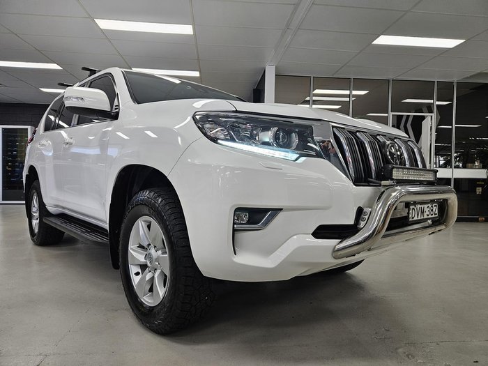 2018 Toyota Landcruiser Prado GXL GDJ150R 4X4 Dual Range Glacier White