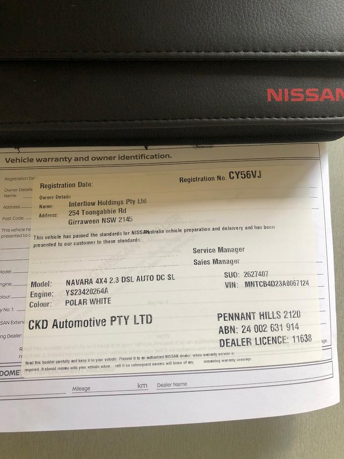 2020 Nissan Navara SL D23 Series 4 4X4 Dual Range Polar White