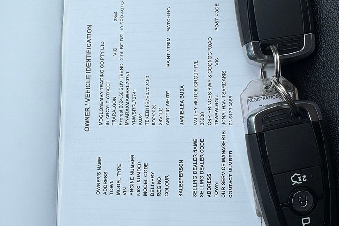 2024 Ford Everest Trend