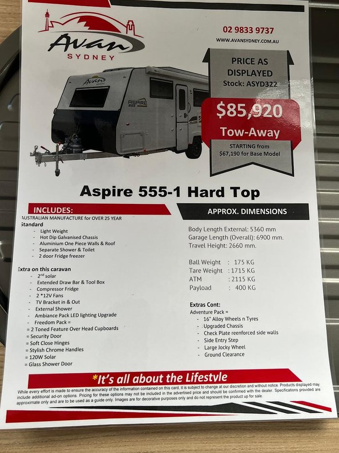 2025 Avan Aspire