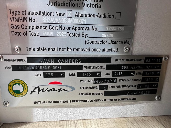 2025 Avan Aspire