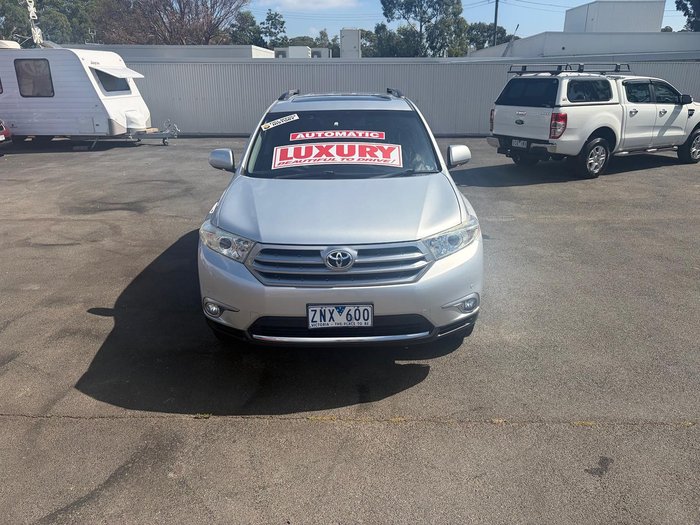 2013 Toyota Kluger Grande GSU40R Silver Pearl