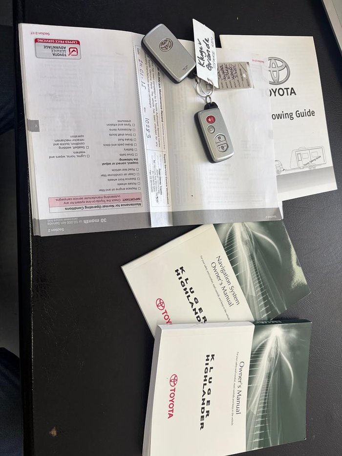 2013 Toyota Kluger Grande GSU40R Silver Pearl