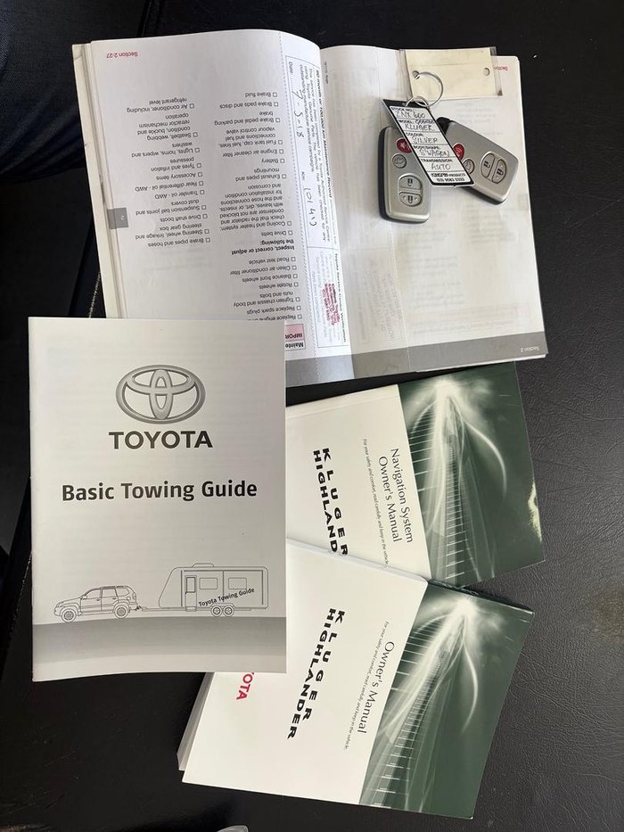 2013 Toyota Kluger Grande GSU40R Silver Pearl