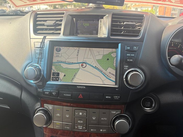 2013 Toyota Kluger Grande GSU40R Silver Pearl