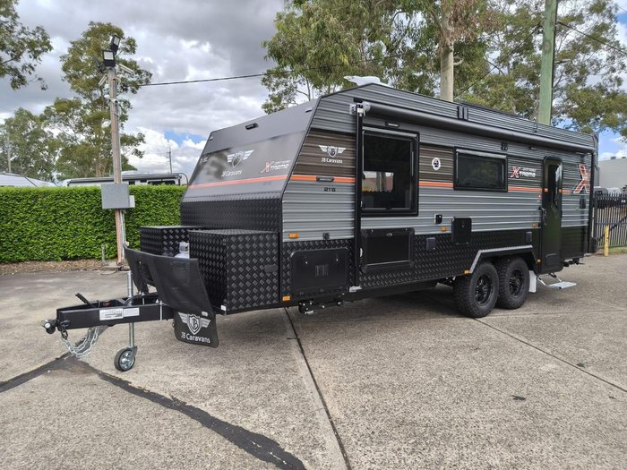 2026 JB Caravans Dirt Road Xtreme 21'6 Rear Door Club Lounge