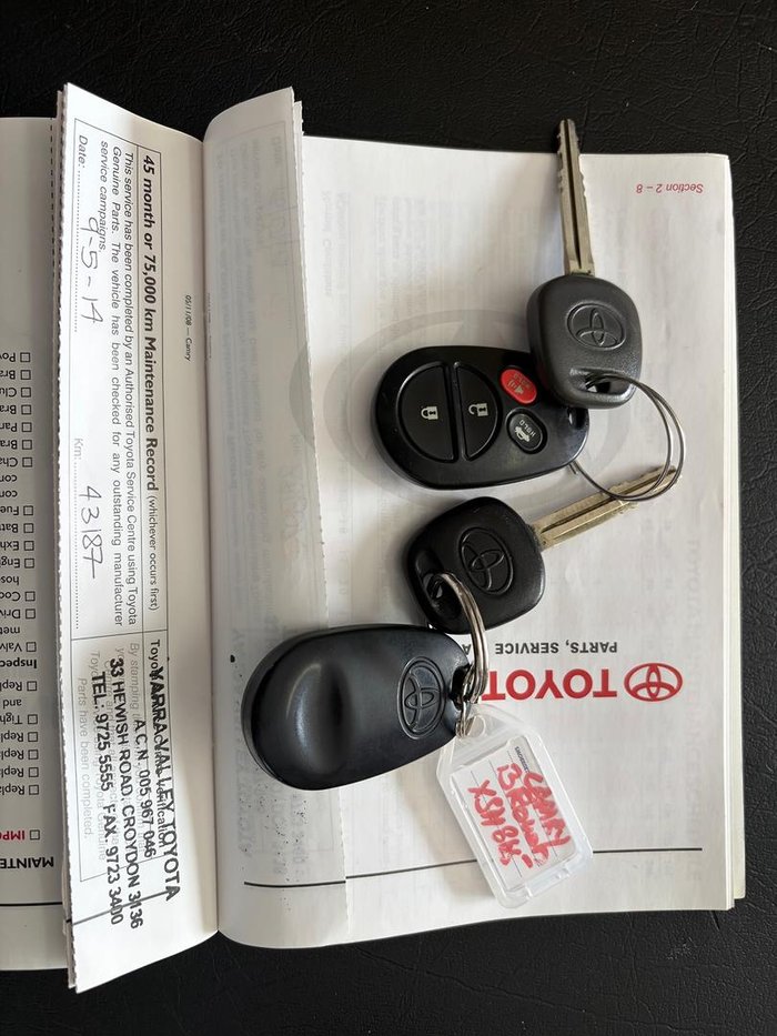 2010 Toyota Camry Touring ACV40R MY10 Liquid Metal