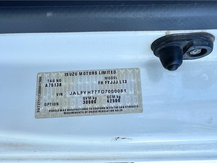 2013 Isuzu Fh Fyj