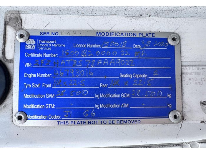 2008 Sterling Lt9500