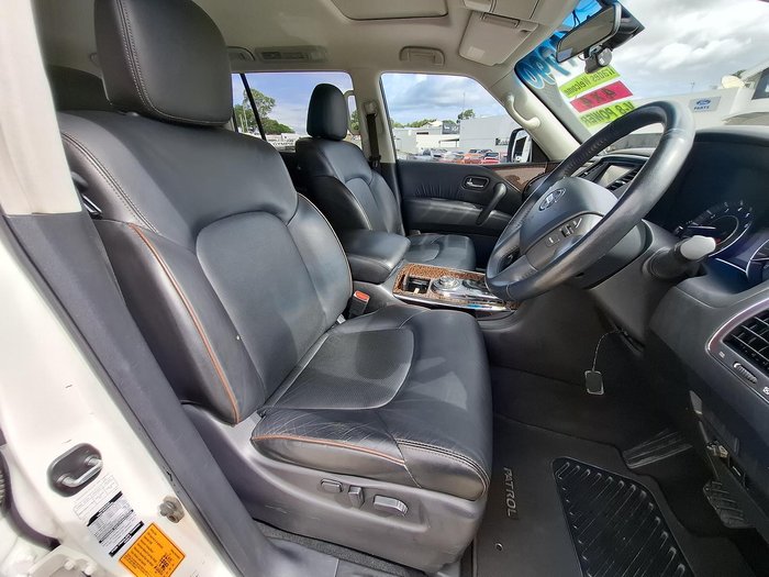 2018 Nissan Patrol Ti Y62 Series 4 4X4 Dual Range Ivory Pearl