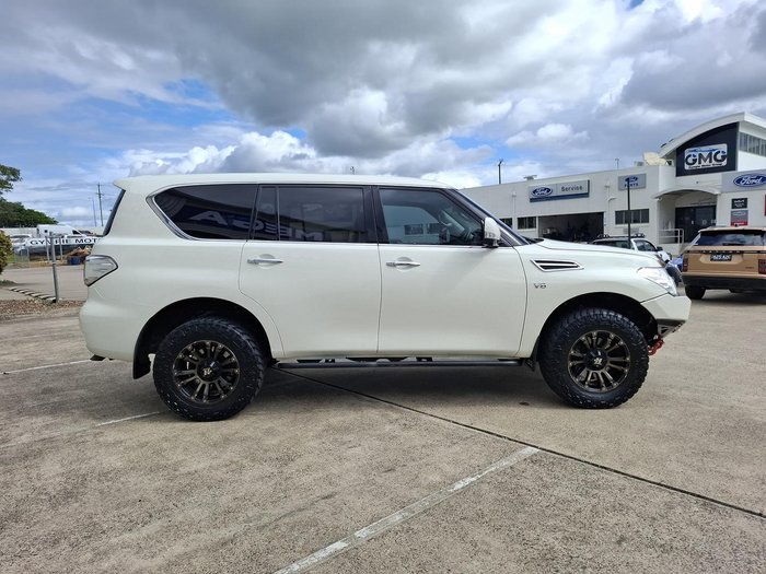 2018 Nissan Patrol Ti Y62 Series 4 4X4 Dual Range Ivory Pearl