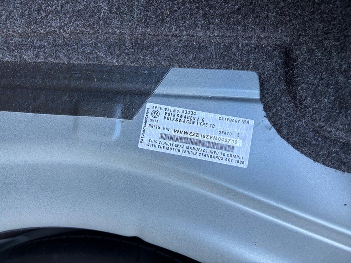 2015 Volkswagen Jetta 118TSI Comfortline 1B MY15 Blue Silk